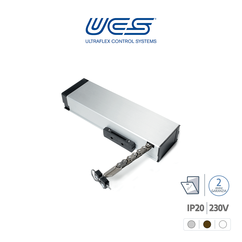 SINTESI 2000 230V Ultraflex UCS attuatore a catena per finestre vasistas e a sporgere SINTESI 2000 230V Ultraflex UCS attuatore a catena per finestre vasistas e a sporgere