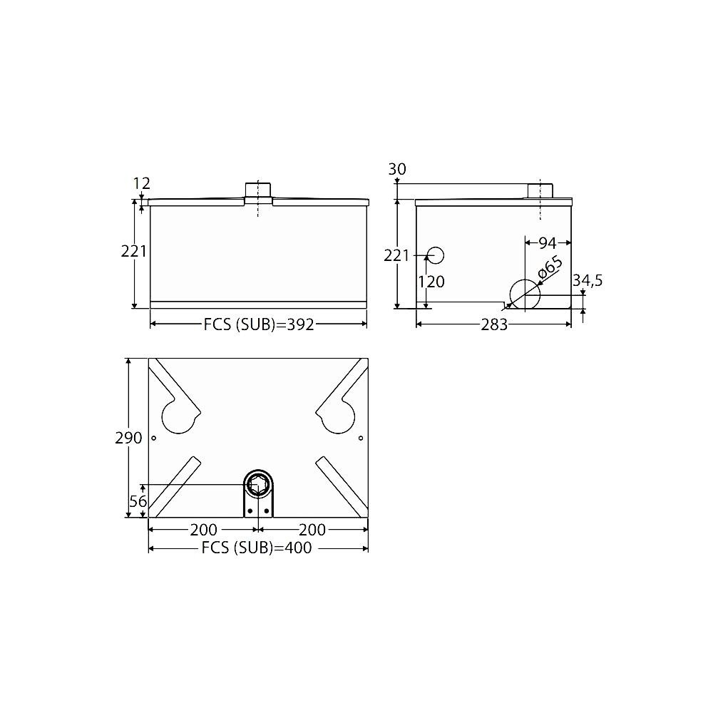 SUB ER BFT operatore oleodinamico interrato per cancelli a battente