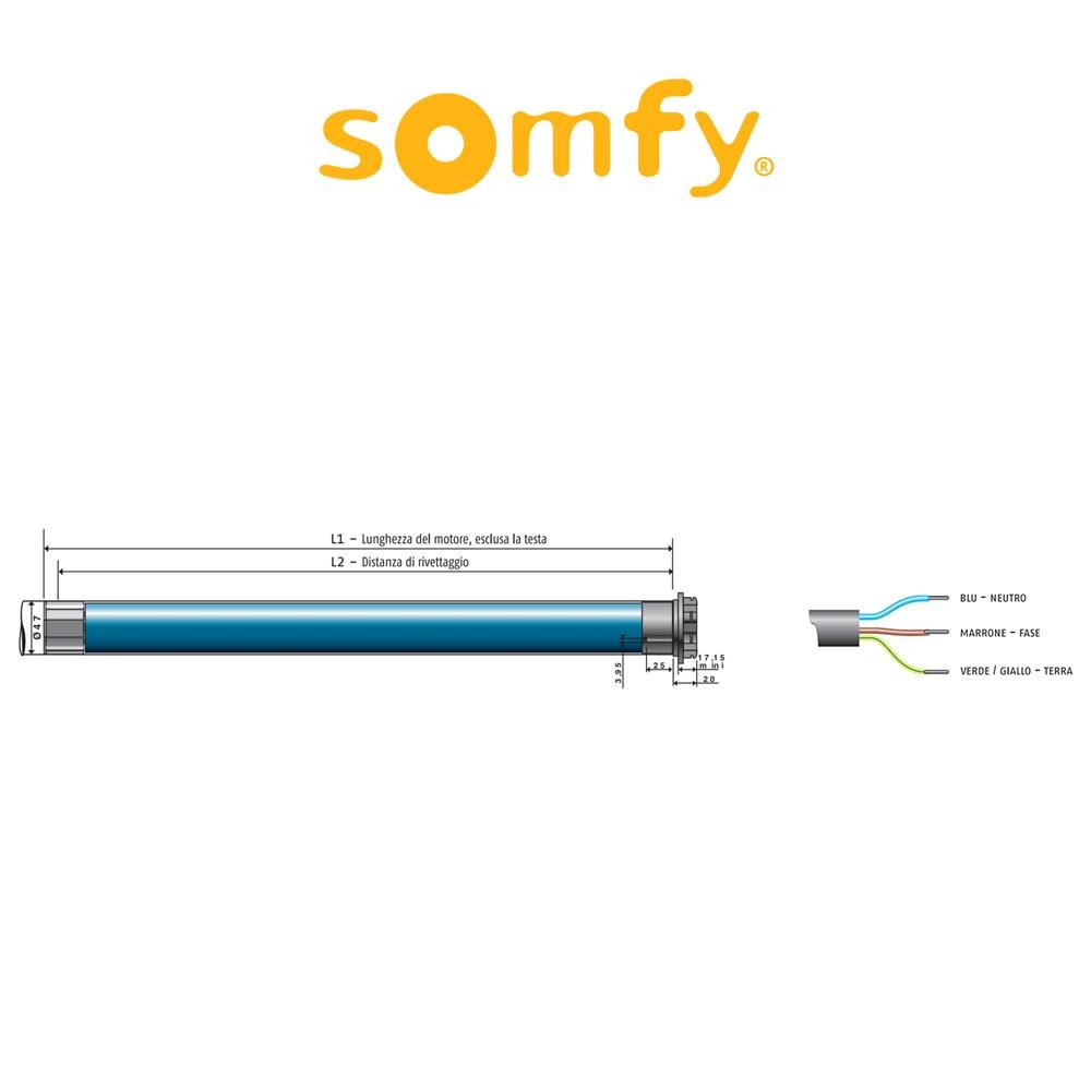 SUNILUS io Somfy motore radio per tende da sole SUNILUS io Somfy motore radio per tende da sole
