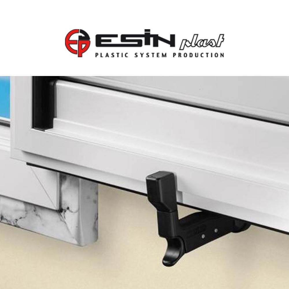 Fermo imposta automatico Esinplast Super Top Grillo vite 70 mm Grigio art. 099993000068