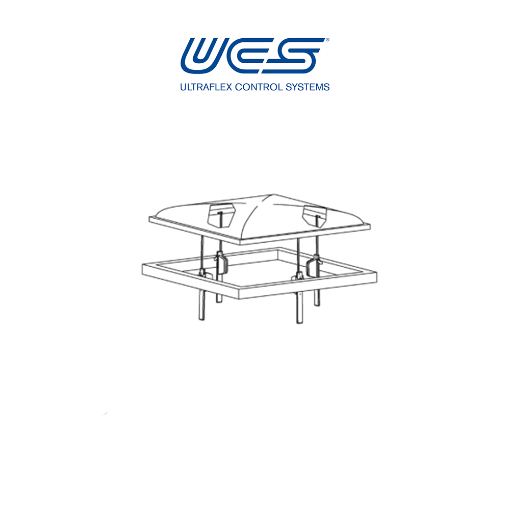 SYNCHRO T-RACK Ultraflex UCS - Coppia attuatori a cremagliera per finestre a sporgere e lucernari