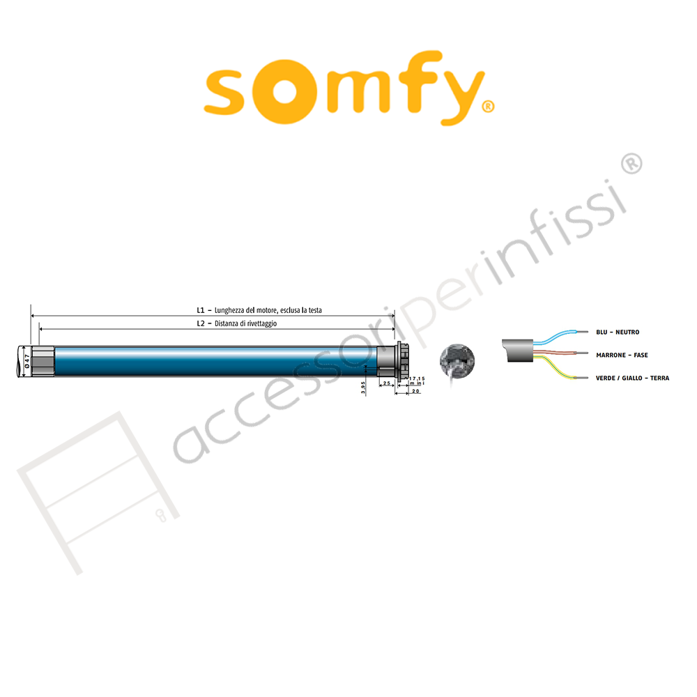 SUNILUS SCREEN io Somfy motore radio per tende screen senza cassonetto SUNILUS SCREEN io Somfy motore radio per tende screen senza cassonetto