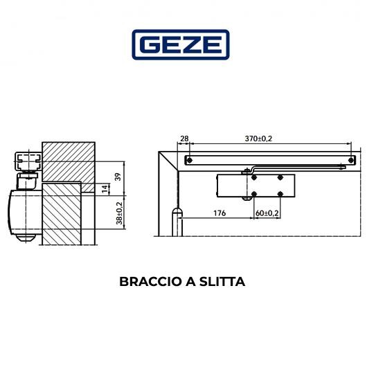 TS 1500 Geze - Chiudiporta aereo per porte a battente TS 1500 Geze - Chiudiporta aereo per porte a battente
