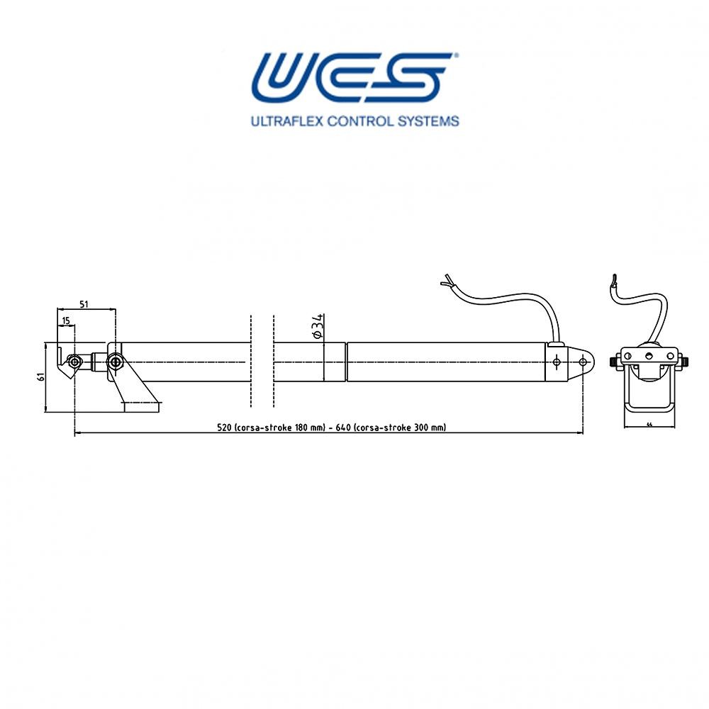 ULYSSES Ultraflex UCS attuatore a stelo per finestre a sporgere e pergole bioclimatiche ULYSSES Ultraflex UCS attuatore a stelo per finestre a sporgere e pergole bioclimatiche