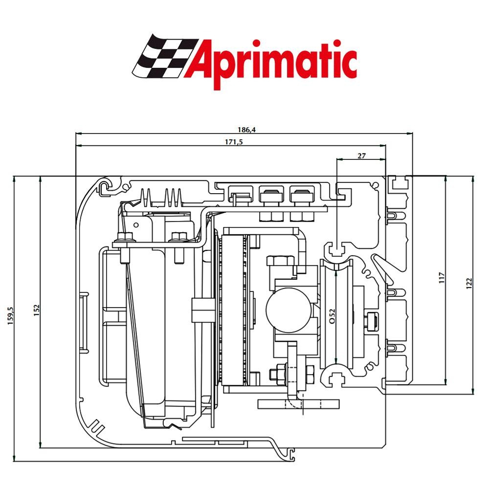 Automazione per porte scorrevoli Aprimatic art. WING NK