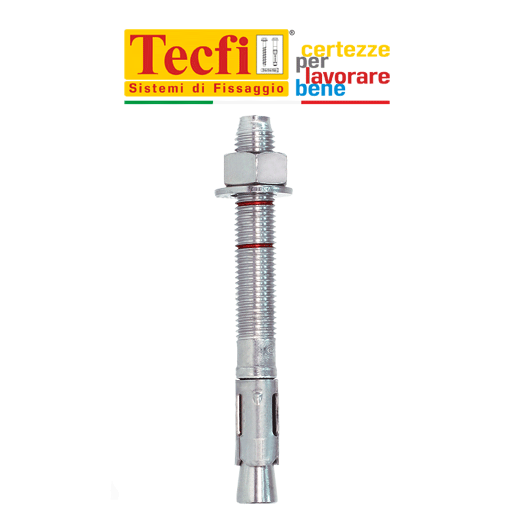 ZJE01 Tecfi tassello ancorante dado e rondella in acciaio zincato ZJE01 Tecfi tassello ancorante dado e rondella in acciaio zincato