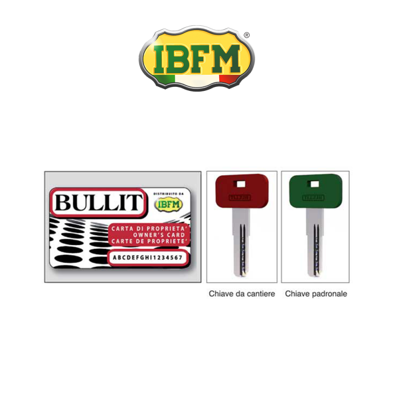 Cilindro Europeo Ibfm Cilindro Serratura Profilo Europeo IBFM 2304/CS - Cromo Satinato 60mm Per Porte Serratura Cromo Satinato - 2