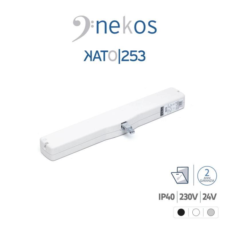 6030080 Attuatore a catena per vasistas Nekos Kato 253 110/230 V 250 N art Nero 6030080 Attuatore a catena per vasistas Nekos Kato 253 110/230 V 250 N art Nero