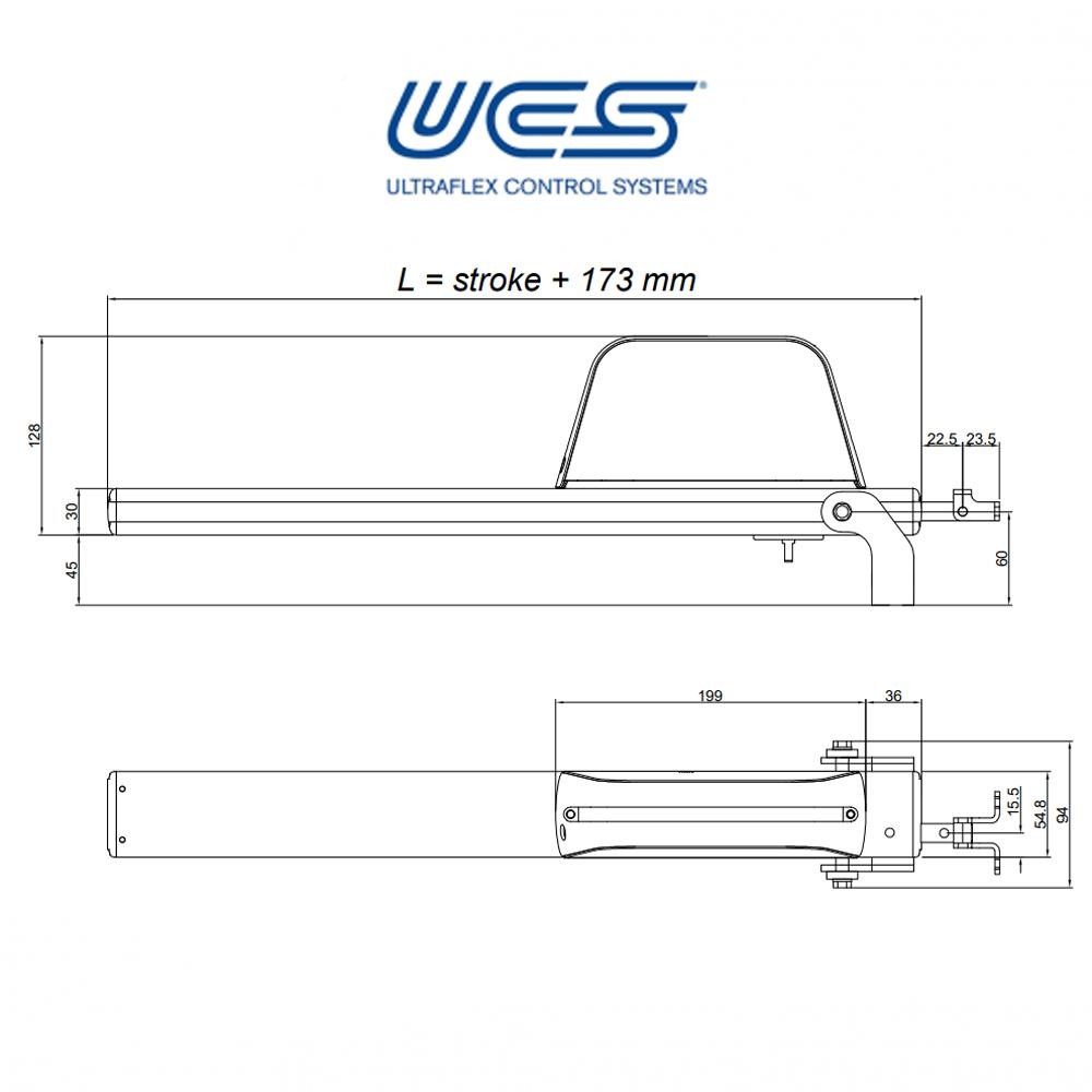 Ultraflex Rack SYNCHRO T-RACK Ultraflex UCS - Coppia attuatori a cremagliera per ...