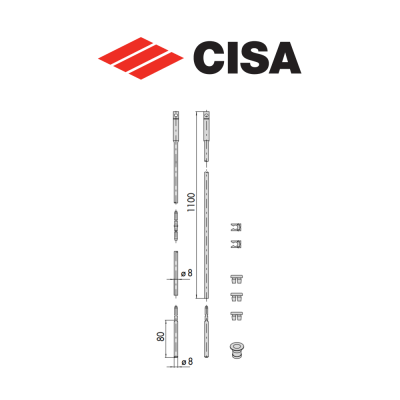 Prolunghe per chiusure supplementari Cisa art. 0644110