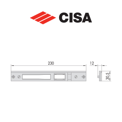 Contropiastra in metallo Cisa art. 0646306