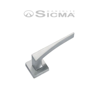Doppia maniglia con rosetta e bocchetta quadrata foro patent Sicma serie H5
