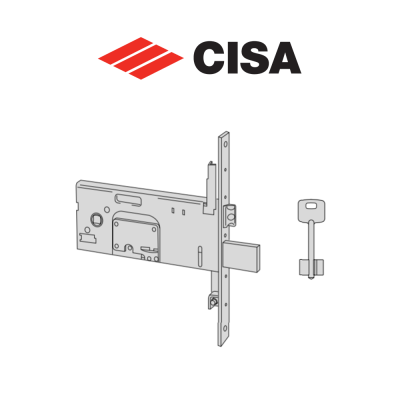 Serratura meccanica a doppia mappa Cisa entrata 90 art. 5735790