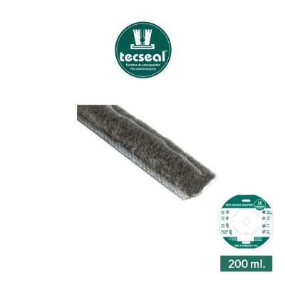 Guarnizione spazzolino Tecseal 7 × 9 mm con pinna centrale art. 4PGR