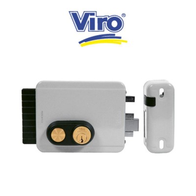 Serratura elettrica con pulsante Viro Block-Out entrata 50-80 Destra art. 8977.794.1