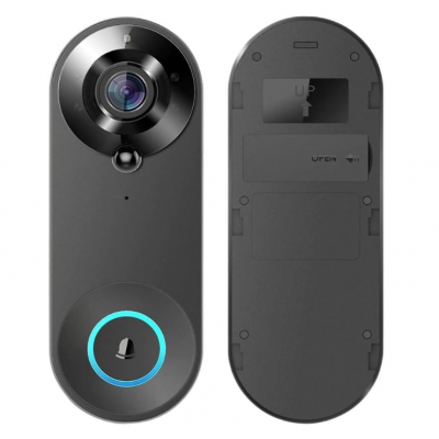 E0757 70 VI.TEL. - CAMPANELLO SMART C/SENSORE FOTO/VIDEO NERO