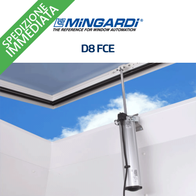 D8 FCE Mingardi | Attuatore elettrico a stelo per finestre a sporgere e lucernari