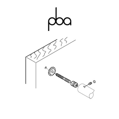 FIX.320.000I.B2 PBA - Kit di fissaggio singolo non passante per legno | Programma: 200P - 200