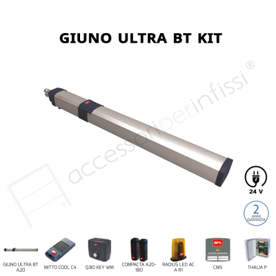 GIUNO ULTRA BT A20 KIT BFT completo per cancelli a battente