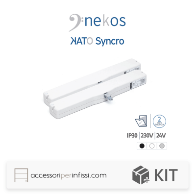 KIT KATO SYNCRO³ Nekos coppia attuatori a catena per finestre vasistas e lucernari