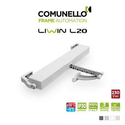 LIWIN L20 Comunello - Attuatore elettrico a catena per finestre vasistas e a sporgere