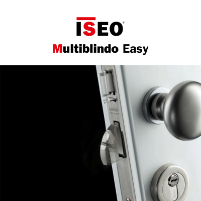 MULTIBLINDO EASY Iseo - Serratura multipunto meccanica autorichiudente per porte in alluminio