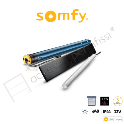 OXIMO 40 WIREFREE RTS Somfy motore radio per tapparelle