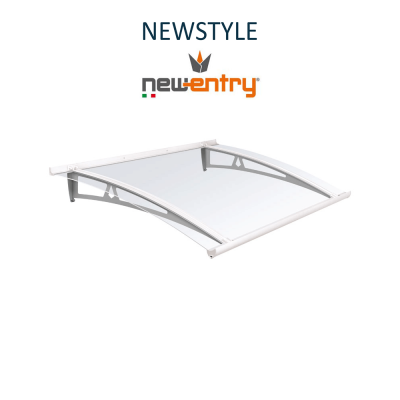 NEWSTYLE Royal Pat - Pensilina con tetto satinato per esterni sporgenza 100 cm