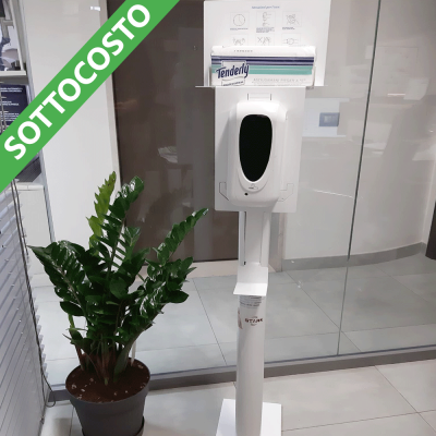 Piantana porta dispenser per gel igienizzante 500 mL Piantana porta dispenser per gel igienizzante 500 mL