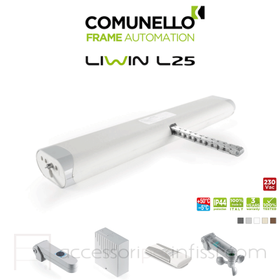 LIWIN L20 Comunello - Attuatore elettrico a catena per finestre vasistas e a sporgere
