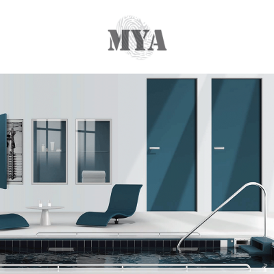 MYA Royal Pat - Porta filo muro scorrevole centro muro reversibile per interni