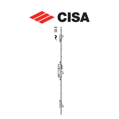 Cisa multi-point electric lock with flat front entry 30 series 16525-30