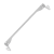 Staffa montaggio verticale basculante - Bianco - 8,00 €
