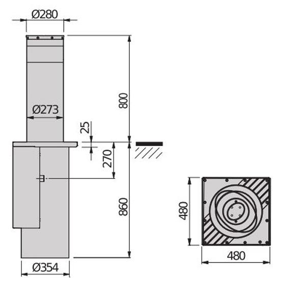 PILLAR B 275 / 800.6C BFT PILLAR B 275 / 800.6C BFT