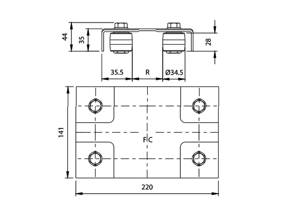 Disegno tecnico CGS-500.8 P Comunello Disegno tecnico CGS-500.8 P Comunello