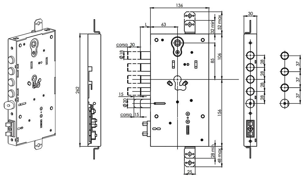 Iseo x1R electric motorized lock