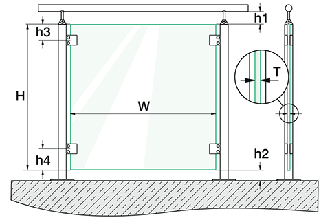 Morsetto per vetro Q-Railing